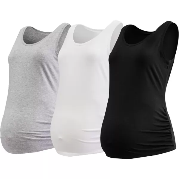 3 Black, White, H Grey 3 Pack