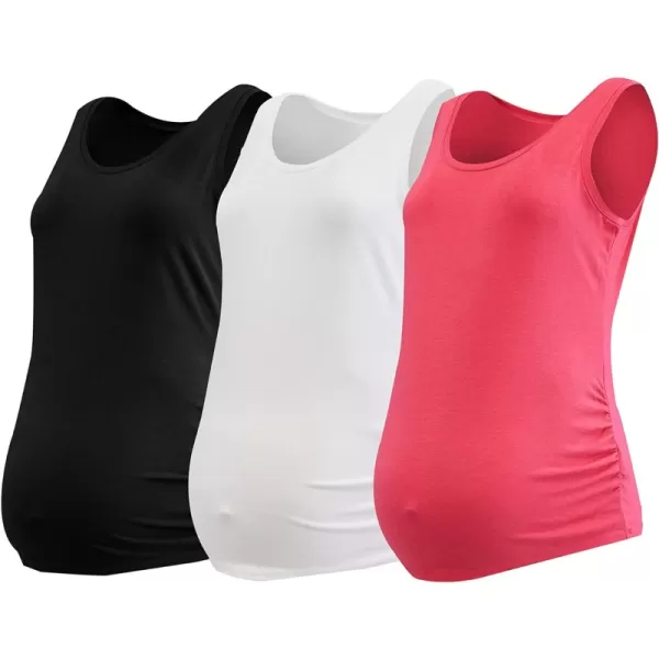 3 Black, White, Rose Red 3 Pack