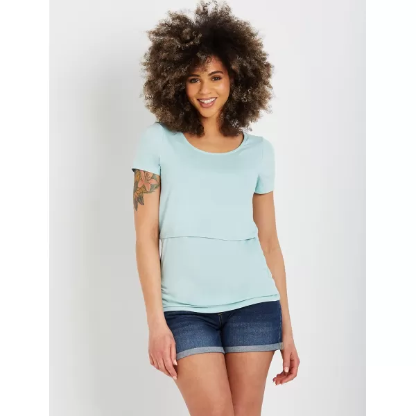 Motherhood Maternity Women's Mama Prima Powermesh Compression Post Pregnancy Denim Short