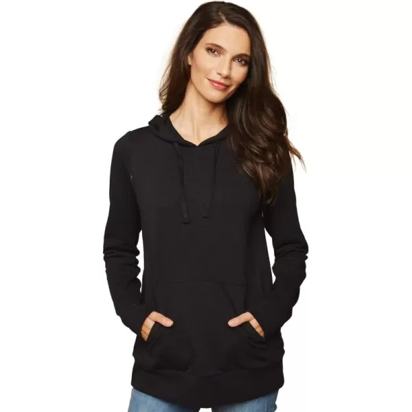 Motherhood Maternity Women's Maternity Nursing Long Sleeve Hooded Fleece Sweatshirt