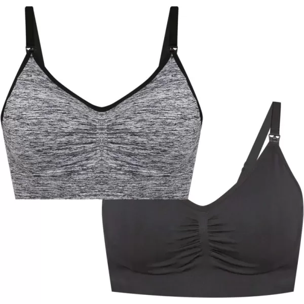 Motherhood Maternity Women’s Seamless Clip Down Nursing Bra Machine Washable Sizes S–3X Available in 1 &amp; 2 Packs