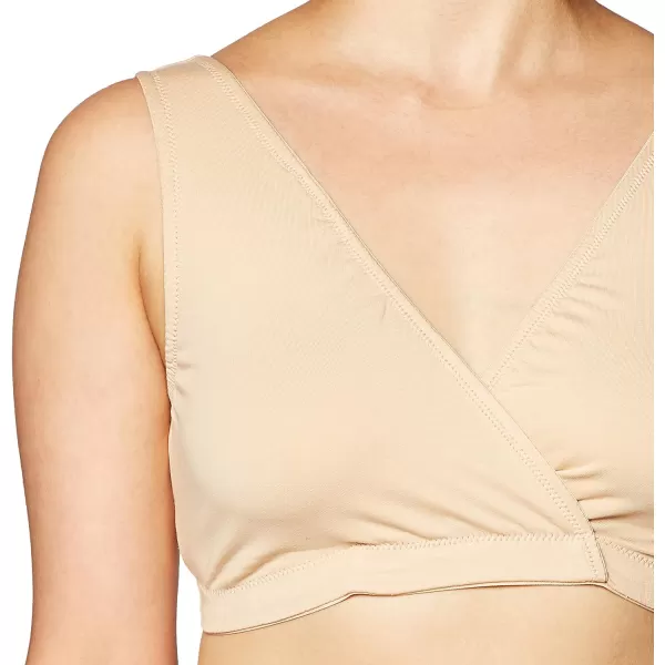 Motherhood Maternity Women's Soft Cotton Spandex Wrap Front Maternity &amp; Nursing Sleep Bralette Bra S-3X