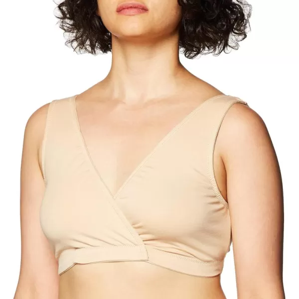 Motherhood Maternity Women's Soft Cotton Spandex Wrap Front Maternity &amp; Nursing Sleep Bralette Bra S-3X
