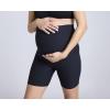 imageMotherhood Maternity Womens Over The Belly Ribbed Biker Pregancy Workout ShortBlack