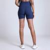 imageMotherhood Maternity Womens Over The Belly Ribbed Biker Pregancy Workout ShortNavy Blazer