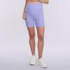 imageMotherhood Maternity Womens Over The Belly Ribbed Biker Pregancy Workout ShortSweet Lavender