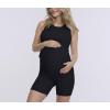 imageMotherhood Maternity Womens Ribbed Crop Racerback Pregnancy Workout Tank TopBlack