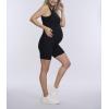imageMotherhood Maternity Womens Ribbed Crop Racerback Pregnancy Workout Tank TopBlack