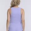 imageMotherhood Maternity Womens Ribbed Crop Racerback Pregnancy Workout Tank TopSweet Lavender