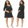 imageMotherhood Maternity Womens Sleep HenleyCore Black