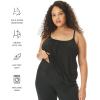 imageMotherhood Maternity Womens Swing Cami ampamp Foldover Pant Lounge Set Breastfeeding SleepwearCore Black