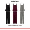 imageMotherhood Maternity Womens Swing Cami ampamp Foldover Pant Lounge Set Breastfeeding SleepwearPurple Potion