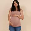 imageMotherhood Maternity Womens Clip Down Nursing Tank Top Cami with Adjustable Straps for BreastfeedingBrush