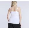 imageMotherhood Maternity Womens Clip Down Nursing Tank Top Cami with Adjustable Straps for BreastfeedingWhite