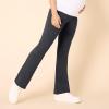 imageMotherhood Maternity Womens Essential Full Length Secret Fit Over The Belly Flare Pregnancy LeggingHeather Grey