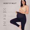 imageMotherhood Maternity Womens Essential Stretch Full Length Secret Fit Over The Belly Pregnancy Legging2 PackBlackNavy