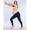 imageMotherhood Maternity Womens Essential Stretch Full Length Secret Fit Over The Belly Pregnancy Legging2 PackBlackNavy
