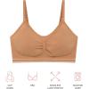 imageMotherhood Maternity Womens Hands Free Pumping Seamless Clip Down Nursing Bra for BreastfeedingCaramel