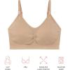 imageMotherhood Maternity Womens Hands Free Pumping Seamless Clip Down Nursing Bra for BreastfeedingEssential Nude