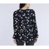 imageMotherhood Maternity Womens Long Sleeve Empire Waist Keyhole Woven Pregnancy BlouseBlack Ditsy