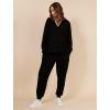 imageMotherhood Maternity Womens Scuba Underbelly Pregnancy Pocket Jogger SweatpantBlack