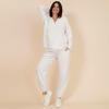 imageMotherhood Maternity Womens Scuba Underbelly Pregnancy Pocket Jogger SweatpantWinter White