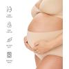 imageMotherhood Maternity Womens Seamless Postpartum Shaper Panty Belly Support Underwear 2PackCore Black Essential Nude