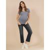 imageMotherhood Maternity Womens Secret Fit Over The Belly Slim Straight Leg Pregnancy JeansBlack Stone Wash