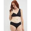 imageMotherhood Maternity Womens Soft Cotton Spandex Wrap Front Maternity ampamp Nursing Sleep Bralette Bra S3xBlack 1 Pack
