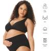 imageMotherhood Maternity Womens Soft Cotton Spandex Wrap Front Maternity ampamp Nursing Sleep Bralette Bra S3xCore BlackEssential Nude 2 Pack