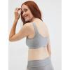 imageMotherhood Maternity Womens Soft Cotton Spandex Wrap Front Maternity ampamp Nursing Sleep Bralette Bra S3xGrey 1 Pack