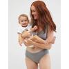 imageMotherhood Maternity Womens Soft Cotton Spandex Wrap Front Maternity ampamp Nursing Sleep Bralette Bra S3xGrey 1 Pack