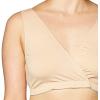 imageMotherhood Maternity Womens Soft Cotton Spandex Wrap Front Maternity ampamp Nursing Sleep Bralette Bra S3xNude 1 Pack