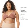 imageMotherhood Maternity Womens Soft Cotton Spandex Wrap Front Maternity ampamp Nursing Sleep Bralette Bra S3xPorcelain PinkNutmeg 2 Pack
