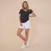 imageMotherhood Maternity Womens Under The Belly Cutoff Denim Pregnancy ShortBright White