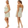 imageMotherhood Maternity Womens Wrap Neck ChemiseCheckmate Sage