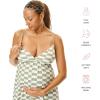 imageMotherhood Maternity Womens Wrap Neck ChemiseCheckmate Sage