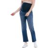 imageMotherhood Maternity Womens Secret Fit Over The Belly Slim Straight Leg Pregnancy JeansMedium Wash