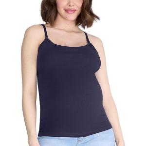 imageMotherhood Maternity Womens Clip Down Nursing Tank Top Cami with Adjustable Straps for BreastfeedingNavy