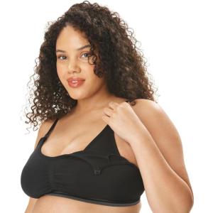 imageMotherhood Maternity Womens Hands Free Pumping Seamless Clip Down Nursing Bra for BreastfeedingBlack
