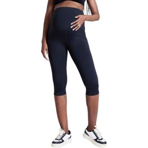 imageMotherhood Maternity Womens Over The Belly Active Capri Pregnancy LeggingBlack
