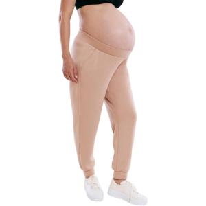 imageMotherhood Maternity Womens Scuba Underbelly Pregnancy Pocket Jogger SweatpantBrush