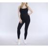 imageMotherhood Maternity Womens Active Bodysuit Unitard Pregnancy JumpsuitBlack