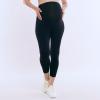 imageMotherhood Maternity Womens Essential Stretch Secret Fit Over The Belly Pregnancy Crop Capri LeggingBlack
