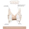 imageMotherhood Maternity Womens Hands Free Pumping Seamless Clip Down Nursing Bra for BreastfeedingNude