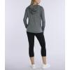 imageMotherhood Maternity Womens Lift Up Nursing Hoodie for BreastfeedingBlackGrey Spacedye