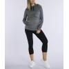 imageMotherhood Maternity Womens Lift Up Nursing Hoodie for BreastfeedingBlackGrey Spacedye