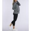 imageMotherhood Maternity Womens Lift Up Nursing Hoodie for BreastfeedingBlackGrey Spacedye