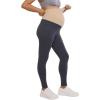 imageMotherhood Maternity Womens Essential Stretch Full Length Secret Fit Over The Belly Pregnancy LeggingAsphalt
