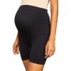 imageMotherhood Maternity Womens Shapewear Underwear Mid Thigh Over the Belly Seamless Support Shaper PantyBlack
